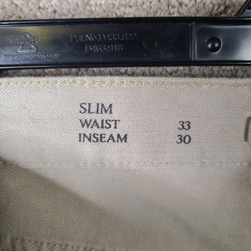 Banana Republic Pants Mens 33x30 Beige Slim Fit Linen Blend 5 Pocket Chino